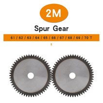 기어부품 기어가공 기어제작기어 휠 2M-61/62/63/64/65/66/67/68/69/70T SC45 # 탄소강 플랫 총 높이 20mm, 09 2M69T -  Bore 16 mm