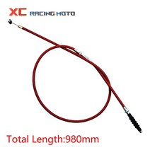 오토바이 클러치 케이블 길이 980mm KTM 혼다 야마하 가와사키 50cc 70cc 90cc 110cc 125cc 150cc 200cc 250cc 먼지 자전거 ATV, [01] Red