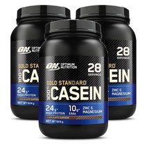 영국 옵티멈 뉴트리션 Optimum 100% 카세인 프로틴 파우더 with 아연 마그네슘 초콜릿맛 924g, 3팩