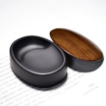 원형 돌벼루 서예용품 필방 학원 연습용 뚜껑있는 선물용 벼루, 옵션13