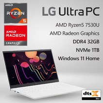 LG전자 2023 울트라PC 15UD40R-GX56K [프리미엄패키지], WIN11 Home, 32GB, 1TB, 라이젠5, W
