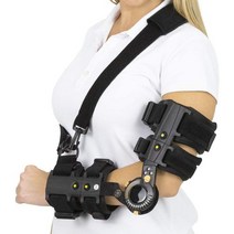 Vive Hinged Elbow Brace ROM Support Sling Stabilizer for Dislocated Arm 조정 가능한 부목 및 어깨 끈 남녀 수술 부상 회복, 왼쪽