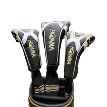 혼마 드라이버 우드 유틸리티 혼마 골프채 커버 골프채 헤드커버 아이언캡, C타입 블랙 1+3+5 총 3개