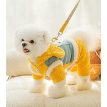 겨울 입히기쉬운 강아지 오리털 고양이 개 닥스훈트 반려동물 후리스 패딩 깔깔이
