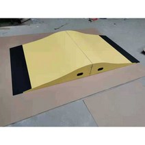 스케이트보드 점프대 훈련대 경사로 점프 받침대, 빨간색램프(길이1.8너비0.5높이0.2)