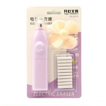 핸드프레스 가중공예 고정 철형 학교 사무실용 핑크 전기 지우개 스케치 쓰기 그리기 배터리 전원 학생, 01 Pink 1PCS