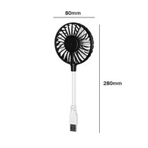 대형실링팬 열 야외 캠 소형 선풍기 USB 충전 휴대용 데스크탑 기숙사 벽 걸이형 천장 램프 텐트 전기, 06 Black USB Fan