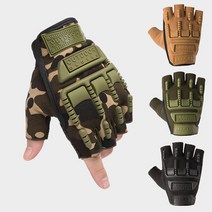 전술 아웃도어 하프 핑거 글러브 스포츠 등산 반장갑, Z905, 블랙