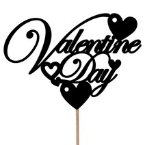 (당일발송) 발렌타인데이 초콜릿픽 메세지픽 케이크 케잌 토퍼 영문 고백 페레로로쉐 꽃다발 문구픽