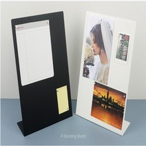 누리100 L형 스틸 스탠딩 보드판 A4 자석부착가능, 흰색, 1개, 흰색