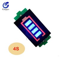 배터리 용량 표시기 전력 레벨 테스터 모듈 디스플레이 보드 패널 1S/2S/3S/4s/6S/7S 18650Li-po 리튬 이온 배터리용, [04] 4S