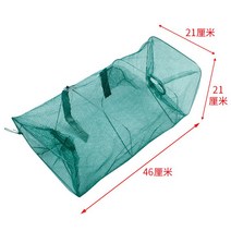 새우 케이지 어망 낚시 물고기 잡는 도구 자동 손 던지기 미꾸라지, A 굵게 두껍게 한 2홀