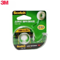 [풀리줄리] 3M 스카치 떼도 안끈적이는 매직테이프 라벨 12mmx11M