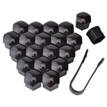 튜익스휠너트 자동차휠너트 Espeeder 20pcs 21mm 타이어 휠 허브 커버 보호, 검은색, 20개
