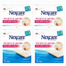 3M 넥스케어 하이드로케어 드레싱 프리컷 방수밴드 대형 3매x4팩/상처 습윤밴드, 4개