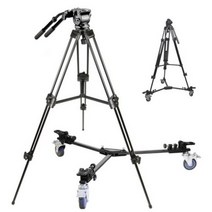 아트박스/본젠 VT-938D 방송용 비디오 삼각대 + KV-157N 유니버셜 돌리 SET (캠코더 DSLR 등), 본품