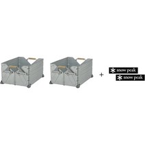 야외 캠핑 용품 스노우 피크 snow peak 스타터 선반 컨테이너 로고 세트 UG-055G NV-006