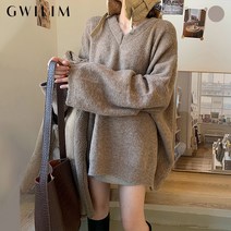 (귈림) 브이넥 양면 루즈핏 니트(GAWKN078P)