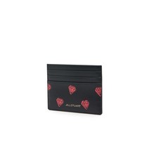 22SS [GIFT박스동봉][PETIT DIAMOND] 블랙 쁘띠다이아몬드배색 가죽 카드홀더 JAHO2E270BK