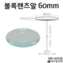 망원경 만들기 재료 유리 볼록렌즈알 60mm 실험교구 고등과학 실기시험 실기재료 과학 실험관찰 과학놀이
