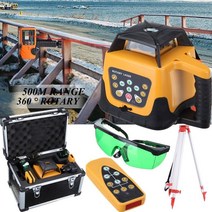 오토레벨기 레벨기삼각대 레이저수평자 자동 녹색 빔 셀프 레벨링 범위 회전 레이저 레벨 로터리 삼각대 스태프