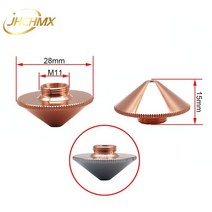JHCHMX WSX Han's 레이저 노즐 Precitec 용 싱글/더블 레이어 직경 28mm H15 M11 구경 0.8-4.0mm P0591, 02 Single Layer_06 1.8mm