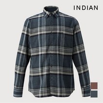 인디안 INDIAN 남성 빅체크 셔츠_MITNLXW9421
