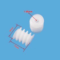 웜기어 오무기어 6x7mm 웜 피니언 모듈 0.5M POM 플라스틱 헬리컬 기어 2mm 구멍 DIY 모델 장난감 항공기 액세서리 W6x7-2A