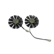 T128010BH 75mm DC 12V 0.25A 쿨러 팬 아수스 스트릭스 GTX1060 1050 GTX750Ti R9 370 그래픽 카드 무료, 03 2PCS