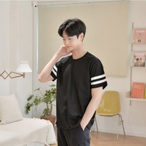 캐주얼 투라인 티셔츠 (6colors) 유니폼 반티 티셔츠