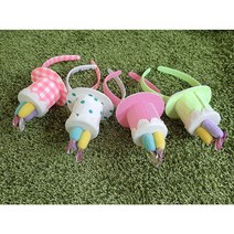 생일파티용품 머리띠 원기둥 케이크 모자 파티 BCY, 체크연두