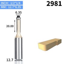 엔드밀 드릴밀 huhao 1pcs 14quot 12quot shank flush trim router bits for wood trimming cutters with tool, 2981년