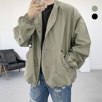남자숏야상 오버핏 크롭 카키 밀리터리 야상 필드 헌팅 자켓