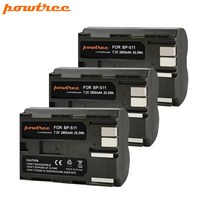 Powtree 2800mAh BP-511 BP-511A BP 511A 카메라 배터리 BP511 511 캐논 EOS 40D 300D 5D 20D 30D 50D 10D G6 L10, 1 팩 배터리