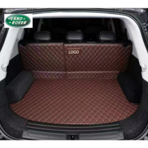 럭키카 랜드로버 트렁크매트 카매트 풀커버 차박매트 방수 가죽 레인지로버 벨라 이보크 디스커버리, 브라운바닥+등받이, 디스커버리스포츠