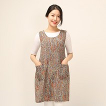 이솔홈 세이렌 쉬폰 원피스 앞치마, 상세설명 참조, 블랙