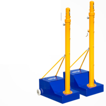 배드민턴 네트 배구대 이동식 배구지주대 지지대, 8-in-1+ 테니스 네트 업그레이드