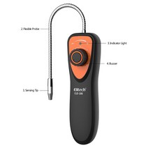 휴대용 가스 누설 누출 경보기 탐지기 가정용 Elitech CLD-100 프레온 누출 감지기 할로겐 가스 분석기 자, 한개옵션1, 한개옵션0