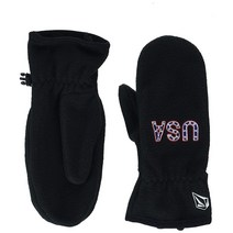 Volcom 유니 아동용 Usst 청소년 플리스 스노우 장갑 Usst Black