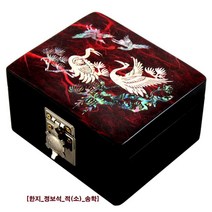 (무지개공예)보석함 보석보관함 쥬얼리박스 정_직보석함 보석케이스 한지자개박스 송학 매화 공작 장미 자개보석함, 자개한지직보석함, 매화(보라색)