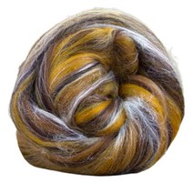 Revolution Fibers – Constellation Range Roving 226.8g8온스 | 70% 염색 메리노 및 30% 투사 실크 콤드 탑의 다양한 색상 톤 블렌드, Lynx Starburst