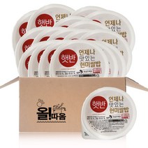 올따옴) 햇반 맛있는 현미쌀밥 210g 18입, 18개