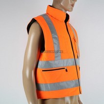 [KT알파쇼핑]ITR-v119 주황색패딩조끼 동복 전자파차단 따뜻한패딩, XL_W56ECB7