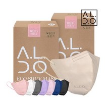 에코슈브 새부리형 컬러 마스크특대형 25매입 2개총 50매, 화이트, 화이트