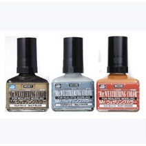 군제 락카 도료 WC 웨더링 컬러 40ml, WC18 쉐이드 브라운