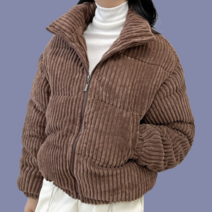 여자 겨울 골덴 숏패딩 점퍼 여학생 학생 교복 두꺼운 따뜻한 아우터