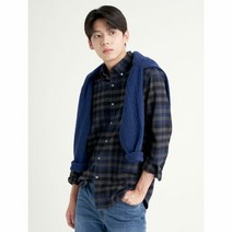 [빈폴][SLIM] 네이비 브러쉬드 빅깅엄 체크 셔츠(BC2964A24R)