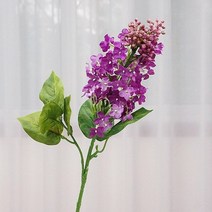 홈데코 라일락 가지 실크 인공 꽃 가정 장식 흰색 방 십대 결혼 결혼식 신제품, 3.purple