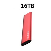 2022 xiaomi 휴대용 usb 3.1 ssd 하드 드라이브 ssd 1tb2tb4tb16tb 외장 하드 드라이브 유형 c ssd 하드 디스크 usb 플래시 드라이브 ssd, 16TB 레드