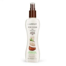 BioSilk 반려견 실크테라피 샴푸 코코넛오일 함유 | 반려동물을 위한 코코넛 애견 샴푸 컨디셔닝 엉킴 손질용 스프레이 | 천연 코코넛오일 함유 애견 샴푸 스프레이, 7 Fl Oz (Pack of 1), Conditioning Detangling Spray